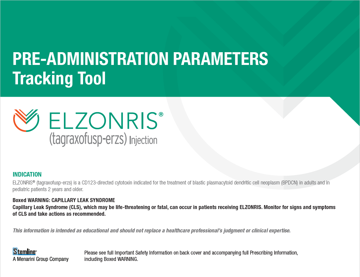 Download pre-administration parameters tracking tool